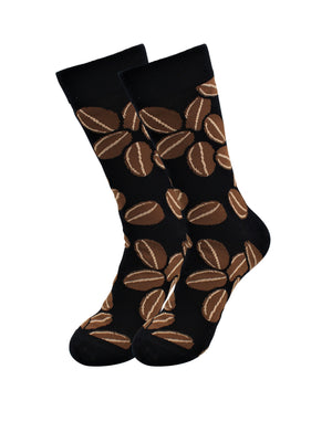 Cozy Designer Trending Food Socks - Coffee bean for Men and Women