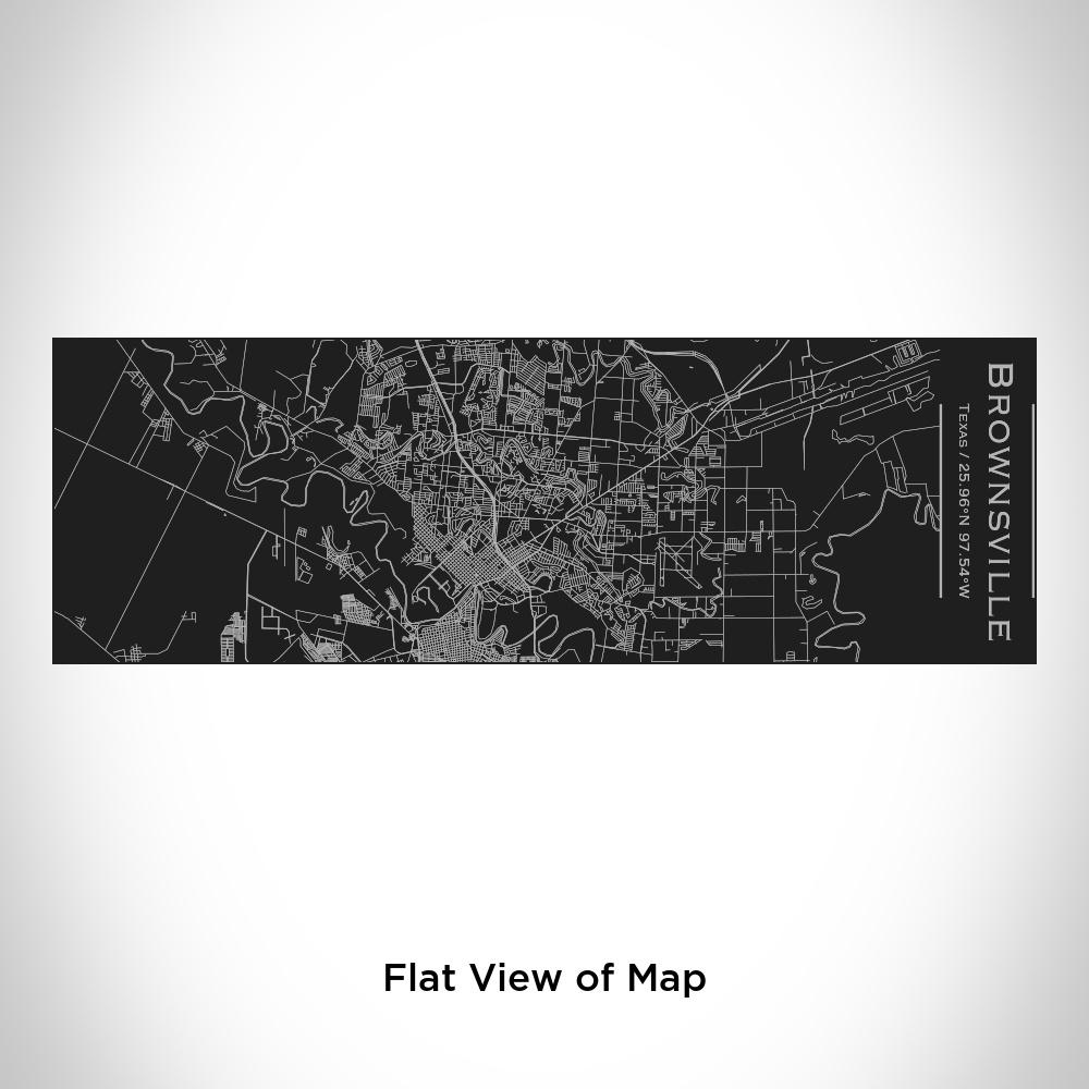 Brownsville - Texas Map Insulated Cup in Matte Black